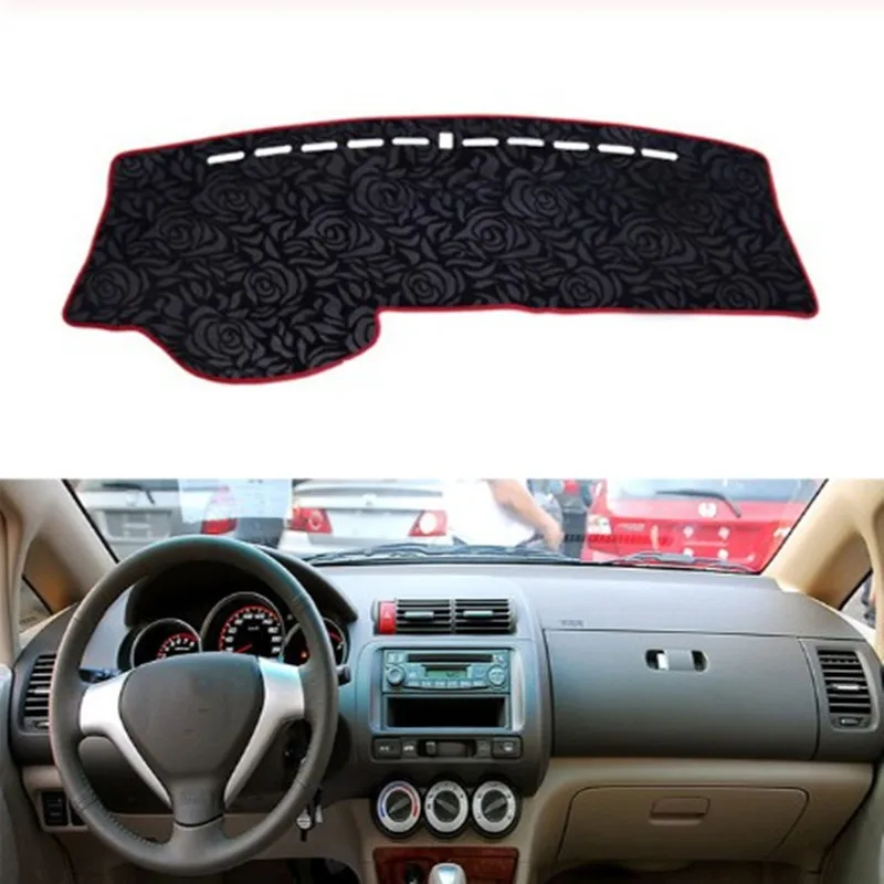Нескользящий коврик для приборной панели с рисунком розы чехол автомобильная