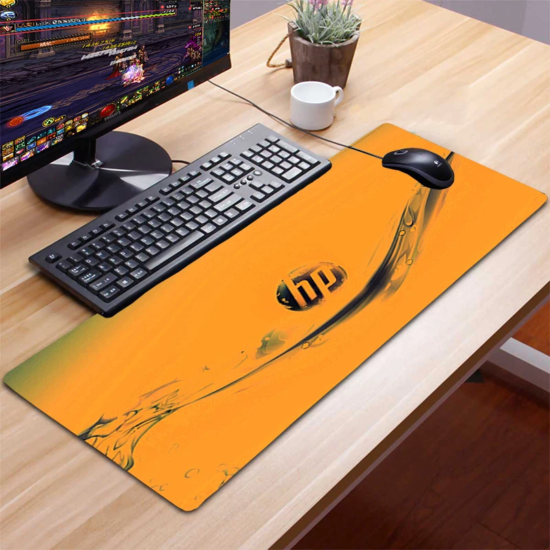 Коврик для мыши 90x40 см XXL игровой коврик с логотипом HP компьютерные аксессуары