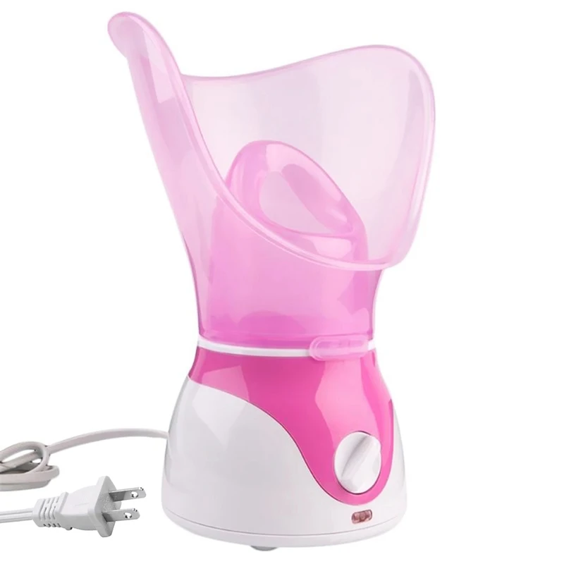Pink US Plug Глубокий очиститель лица паровой распылитель Спа сауна кожи испаритель с адаптером - Цвет: Pink US Plug
