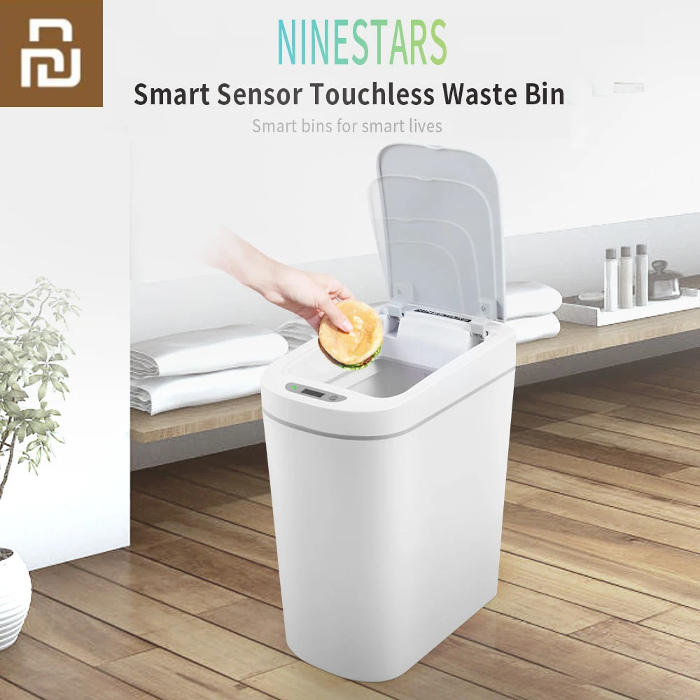 Оригинальная умная мусорная корзина Youpin NINESTARS с датчиком движения