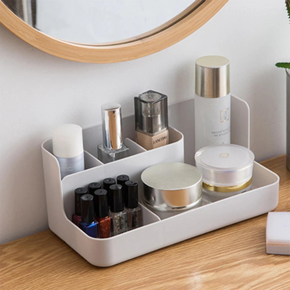 

Makeup Organizer Desktop Make Up Storage Box Cosmetic Organizer Skin Care Jewelry Box Container for Home Office Storage