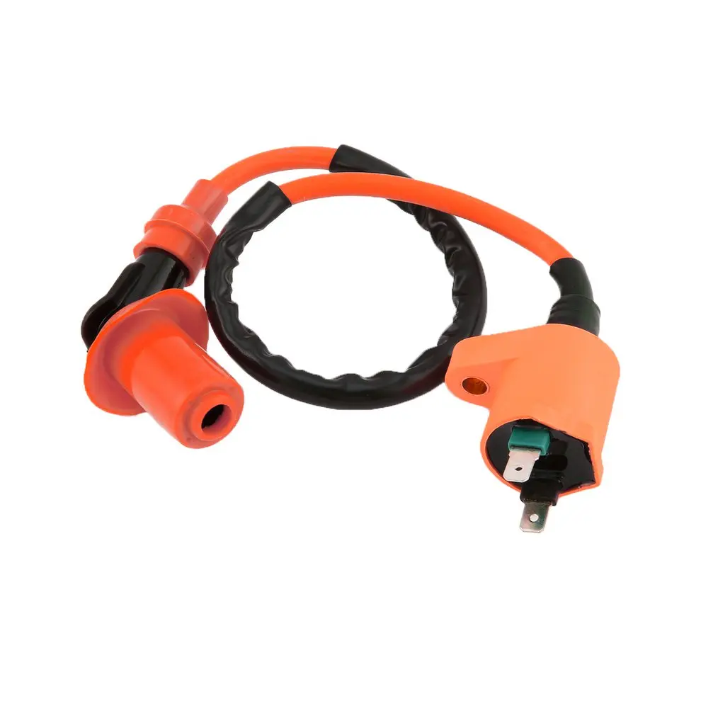 Modified Orange Ignition Coil 6-Pin AC Igniter A7TC Spark Plug For GY6 50CC 125CC 150CC | Автомобили и мотоциклы