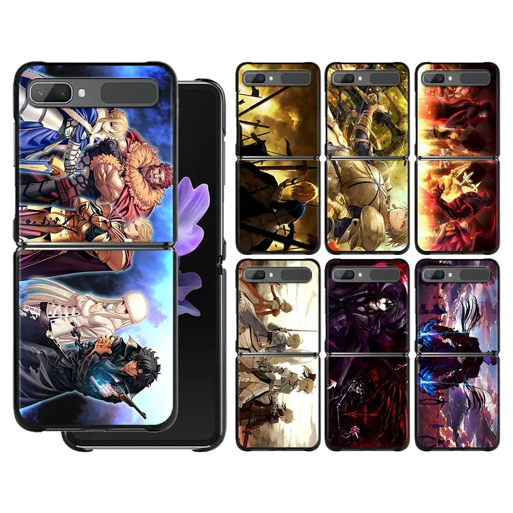 

Fate Zero Stay Night Phone Case For Samsung Galaxy Z Flip 3 5G Z Flip3 5G Cover PC Hard Black Cases Foldable 6.7 inches