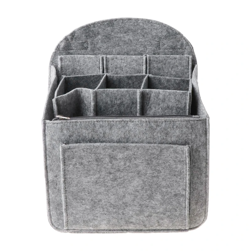 

Портативный войлочный органайзер для хранения, вставка для рюкзака, рюкзака, сумки, наплечной сумки H8WD