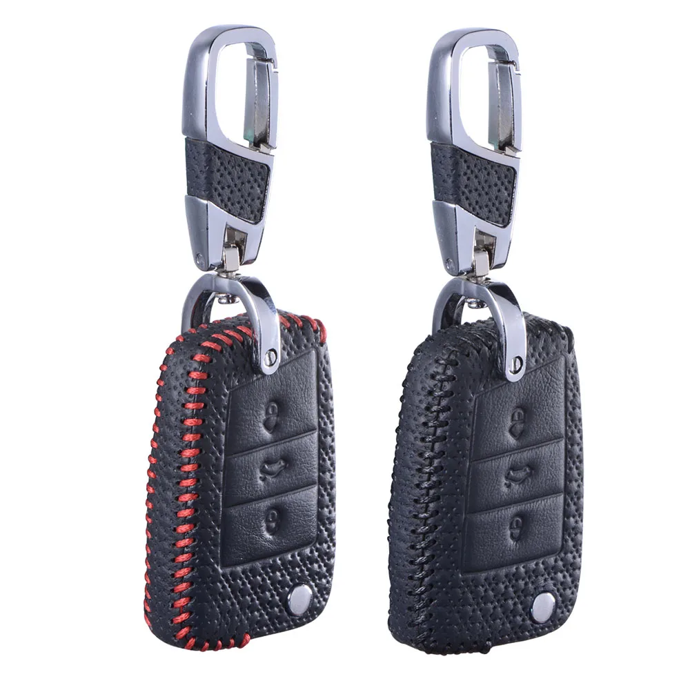 Чехол для ключей с дистанционным держателем VW Golf 7 GTI R MK7 Passat Tiguan Bora сиденье Polo Leon