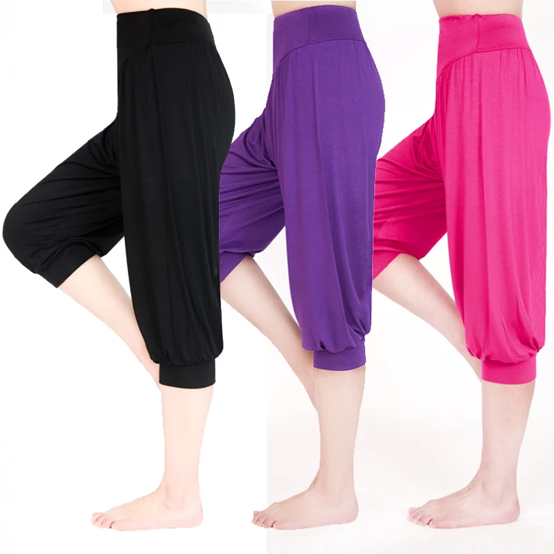 

Women Yoga Pants Women Plus Size Sports Pants Yoga Leggings Colorful Bloomers Dance Yoga TaiChi Pants WomenTrousers