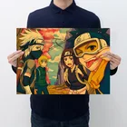 AIMEER ниндзя Хатаке Какаси персонаж аниме мультфильм крафт-бумага плакат ретро кафе бар домашние комиксы Декор Живопись 51x36 см