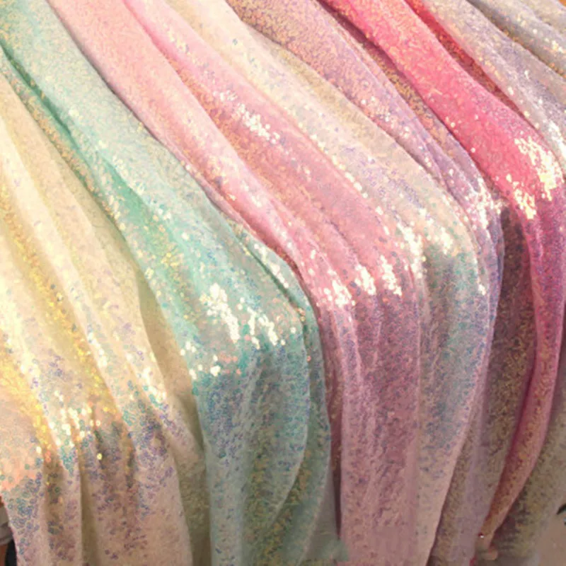 3 мм цветная ткань с рыбьей чешуей юбка русалки блестками кружевная свадебное