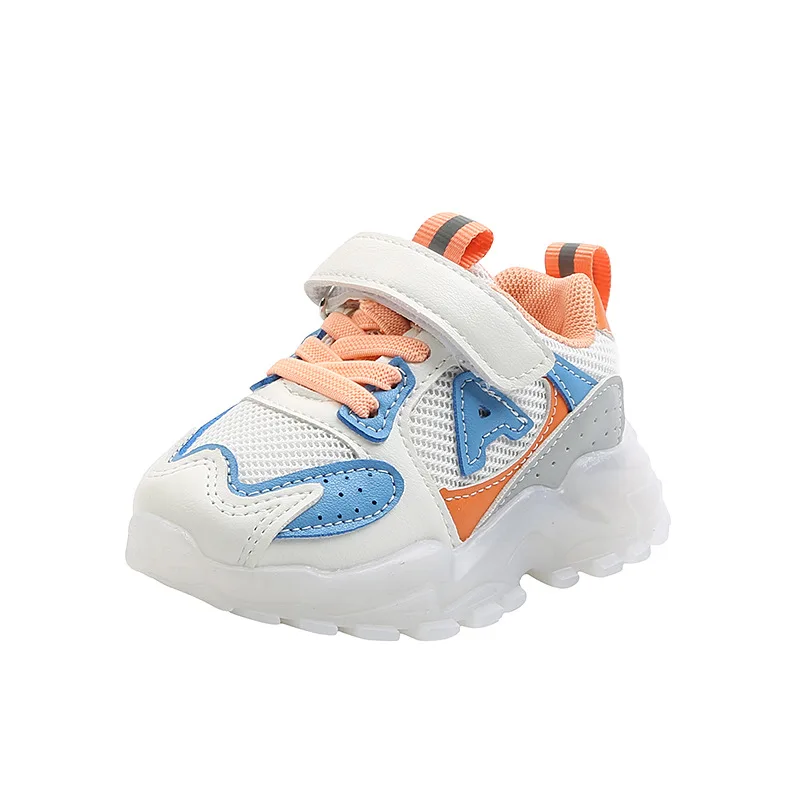 

2021 New Spring Children Shoes with Luminous Sole Pink Light Up Toddler Shoes Girl Childhood Glowing Boys Shoes Flat Heel E01265