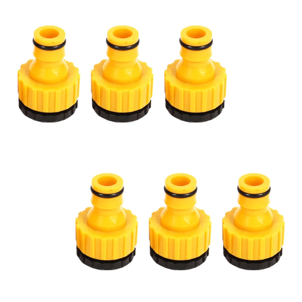 

6 Pcs 1/2 & 3/4 Inch Adapter Washing Machine Hose Fittings Quick Connector Adapter Garden tap Watering Hose Pipe Fitting