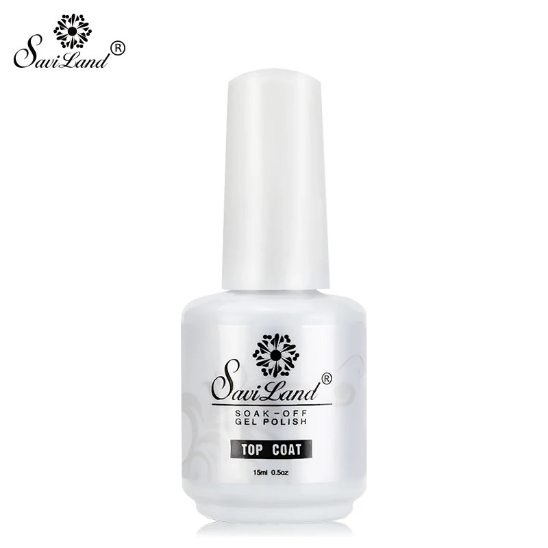 15ml top coat Saviland 7 мл Тепловая температура изменение УФ-гель для ногтей изменение настроения Хамелеон Гель лак для ногтей цветной гель лак - Цвет: 15ml top coat