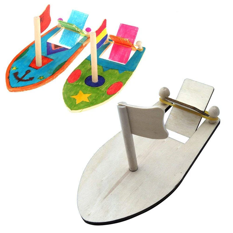 

Drawing Wooden Sailboats Home Diy Education Toy Creative Painted White Models Children's Coloring Handmade Diy Boats Toy New