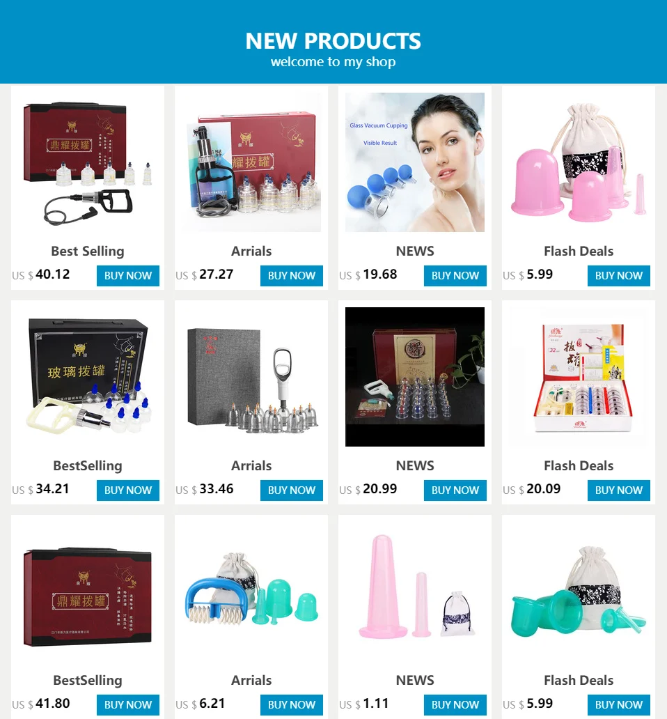 Cheap 12 Pieces Cans Cups Chinese Vacuum Cupping Kit Pull Out A Vacuum Apparatus Therapy Relax Massagers Curve Suction Pumps