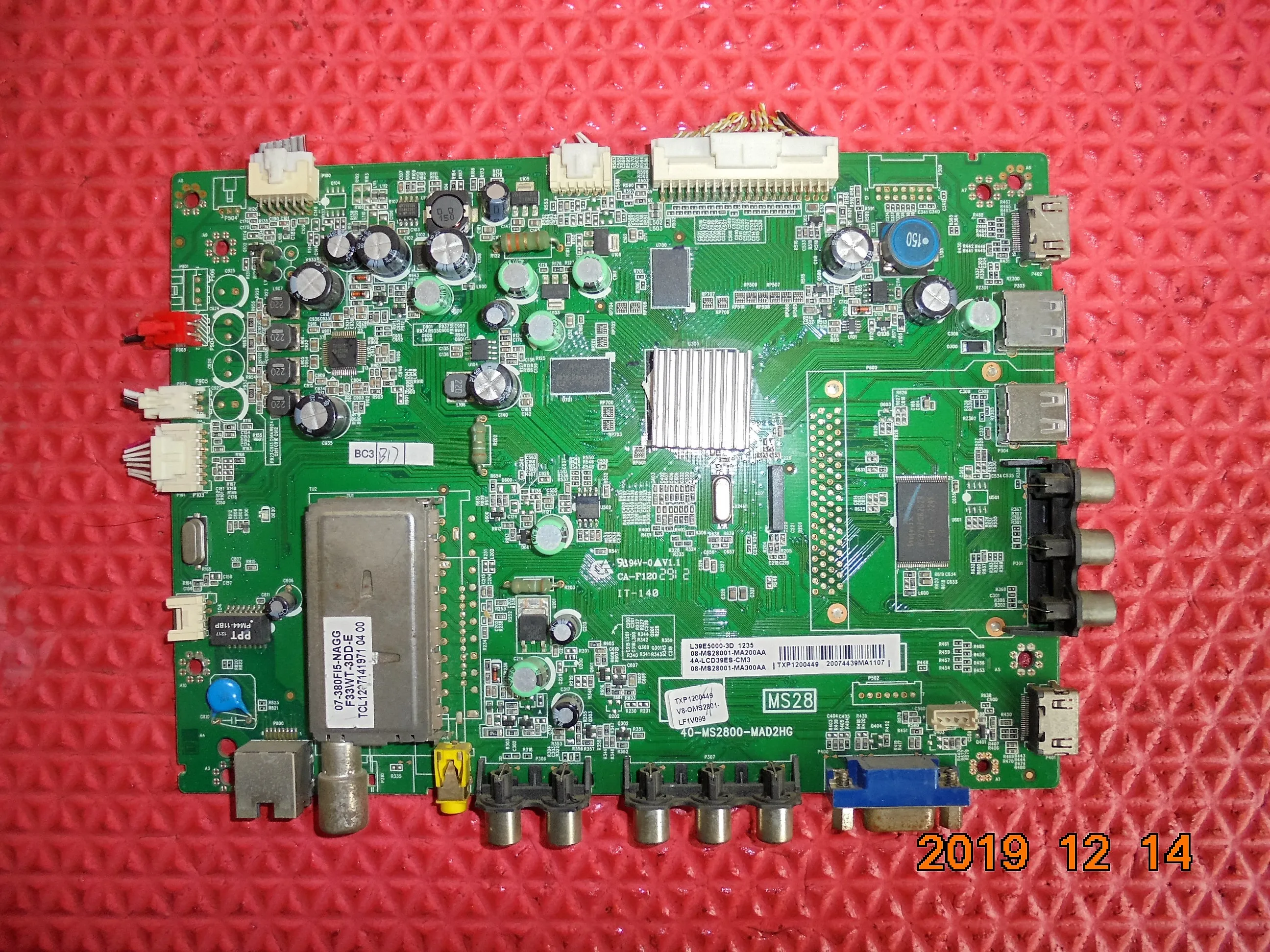 L39E5000 3D доска 40 MS2800 MAD2HG с Экран V390HK1 LS5|Компьютерные кабели и разъемы| |