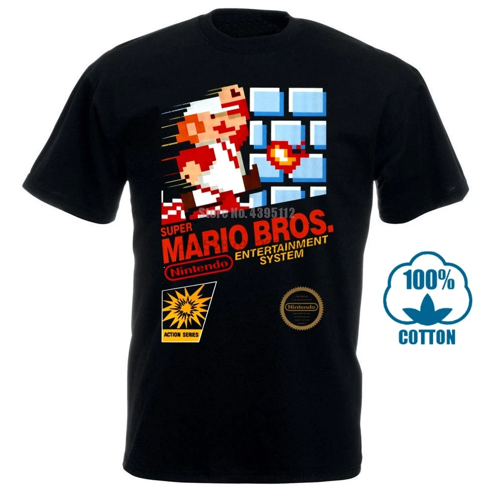Футболка в стиле ретро Super Mario Brothers Nes Размер S до 4Xl|Мужские футболки| |