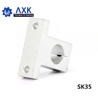 2pcslot free shipping sk35 35mm linear bearing rail shaft support xyz table cnc router sh35a