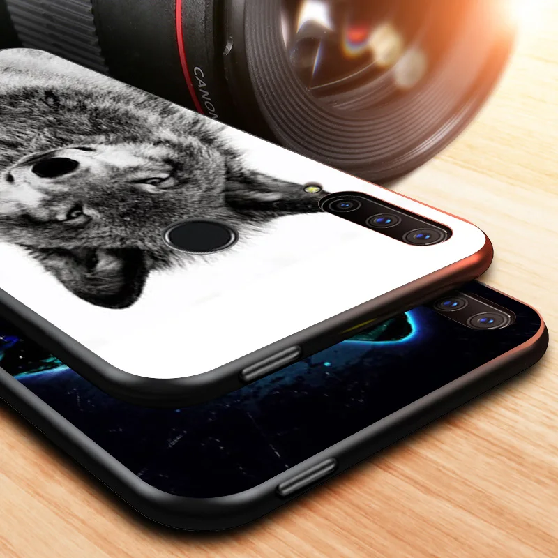 

Anti-Fall Soft Black Cover Husky Bulldog Wolf For Huawei Honor 10i 10 8S 8C 8X 8A 8 7S 7A 7C Pro Phone Case