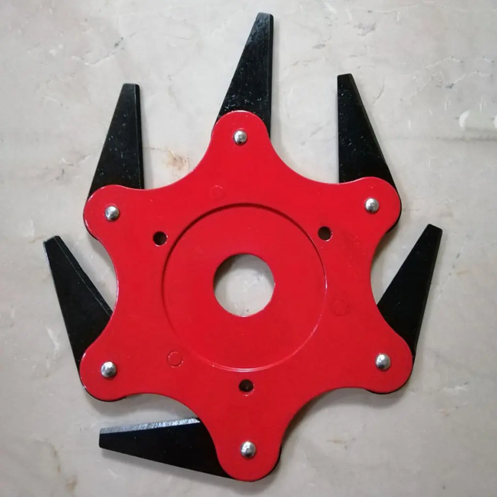 

6 Teeth Brush Cutter Blade Trimmer Metal Blades Trimmer Head Garden Grass Trimmer Head For Lawn Mower