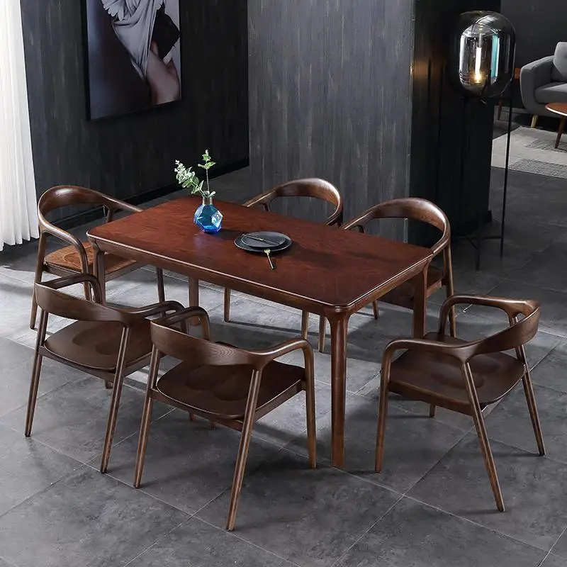 Дизайнерское креативное кресло из твердой древесины в скандинавском стиле