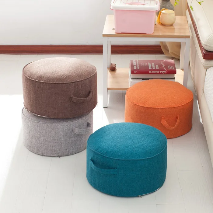 Round Floor Seat Cotton Linen Cushion Meditation Mat Removable Washable Cushion TT-best
