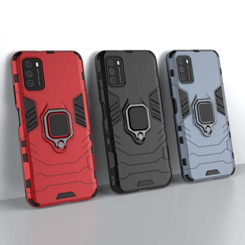 

Fashion Shockproof Armor Phone Case For Xiaomi Redmi Poco Note K30S M3 10T F2 X3 Nfc K30 10 10X Pro Lite Ultra 4G 5G Stand Cover