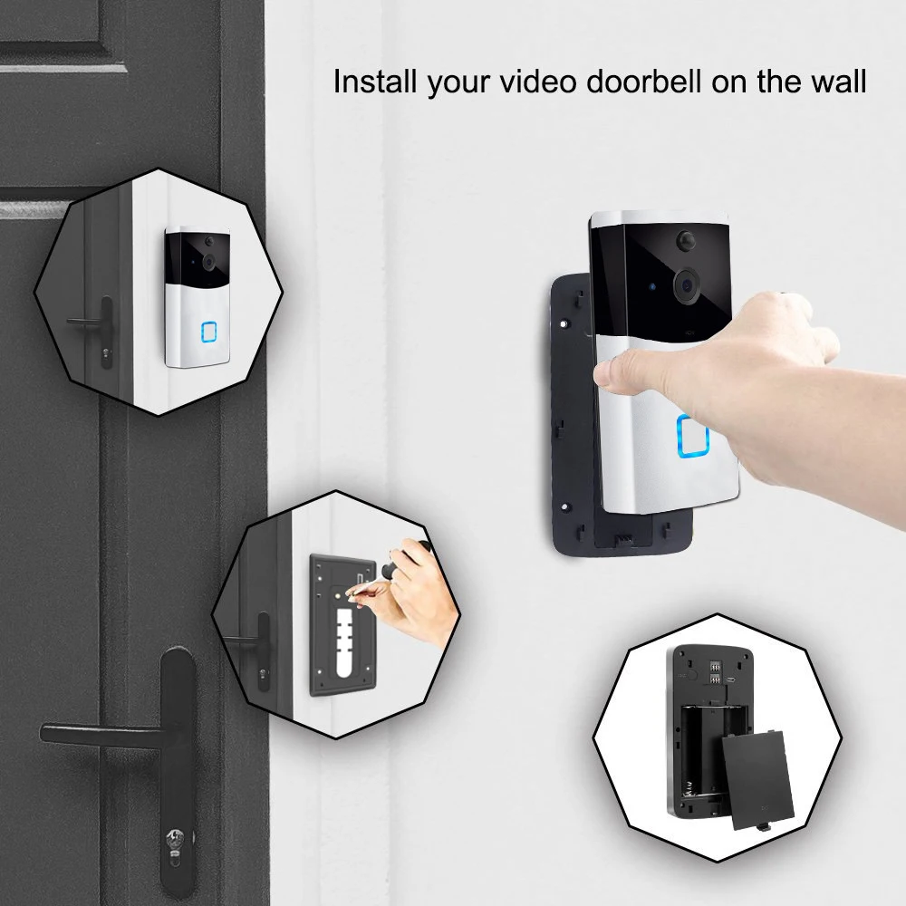 

Tuya APP HD1080P WiFi Doorbell 2MP Smart Video Door bell Motion Detector Wireless Doorphone With Night Vision Security Camera