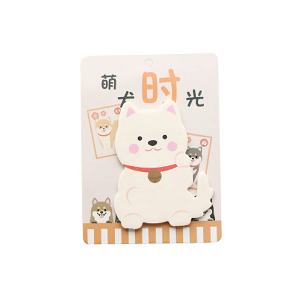 30 страниц/упаковка милые Мультяшные Липкие заметки с собакой кавайная Акита Сиба