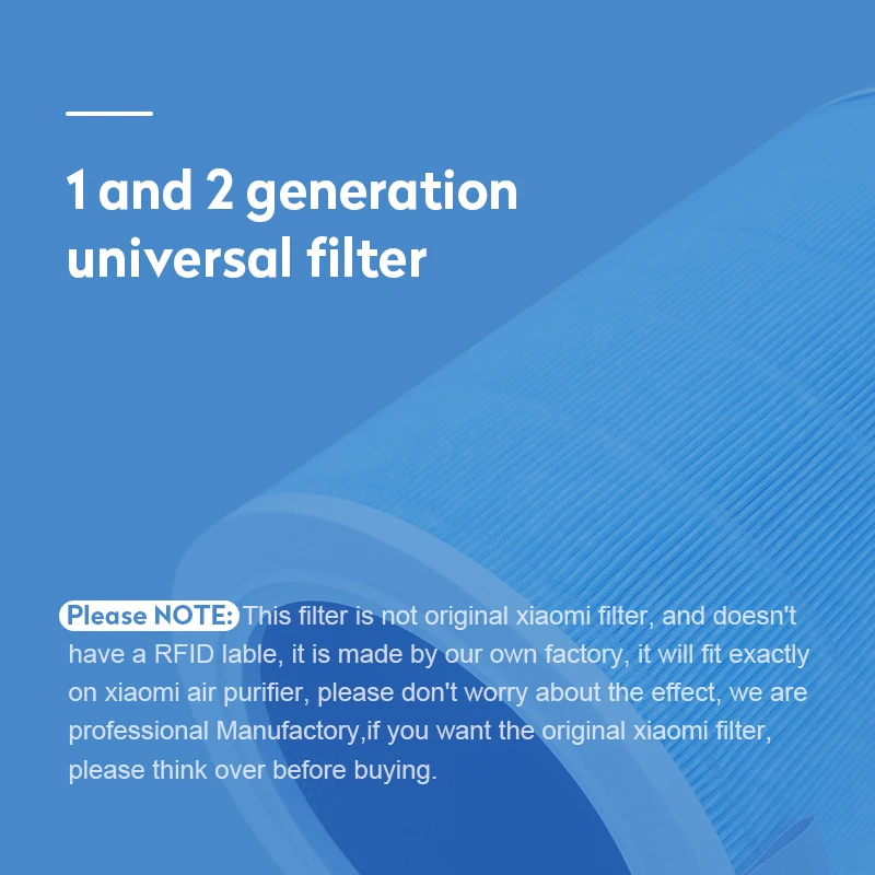 

Air Filter For Xiaomi Air Purifier Mi 1/2/2S/3/3H Pro Air Purifier Carbon HEPA Replacement Filter Anti Bacteria formaldehyde