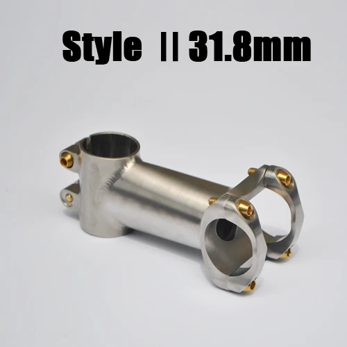 Тито titanium велосипедный вынос руля углеродное волокно MTB Горный Руль для шоссейного велосипеда велосипедная стойка для велосипеда 25,4 мм/31,8 мм x Длина 50/60/70/80/90/100/110/120 мм - Цвет: Style11
