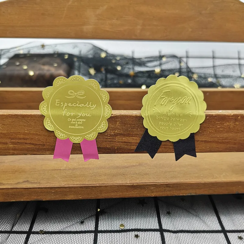 90 шт./лот наклейки с золотым значком медаль для вас этикетка крафт наклейка