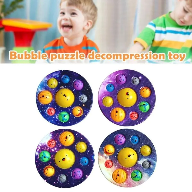 

Cartoon Planet Fidget Toys Stress Relief Toys Baby Kids Early Education Intelligence Development And Intensive Training Toys