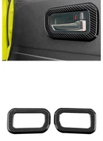 jimny carbon fiber inner door handle cover car door handle decorative covers for jimny 2019 2020 jb74 jb64