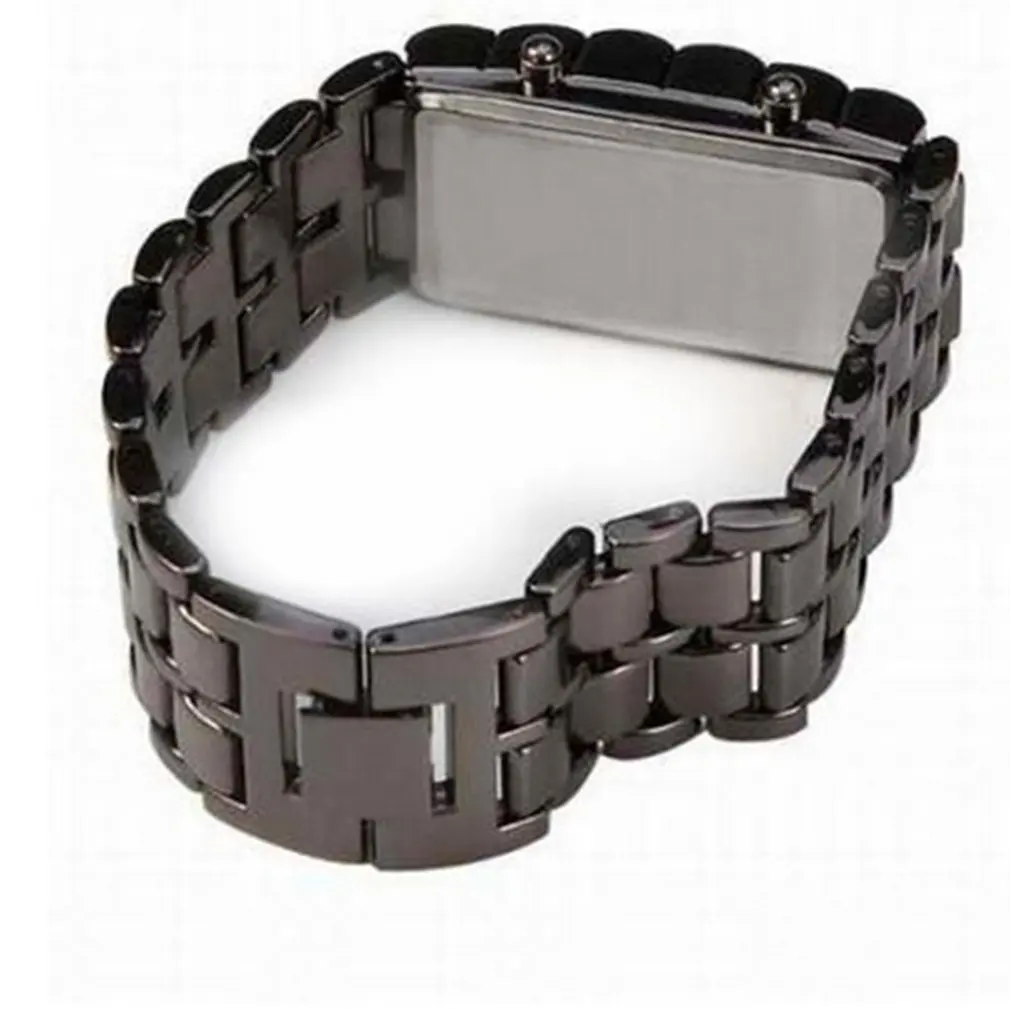 Из вулканической лавы Стиль железные часы мужской женский браслет цифровой