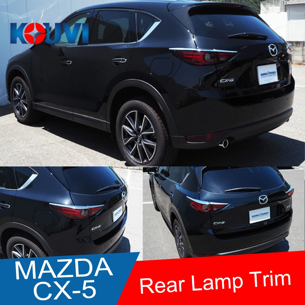 Для Mazda CX 5 CX5 2017 2018 19 ABS хром задний фонарь лампа украшение в полоску Накладка 4 шт.