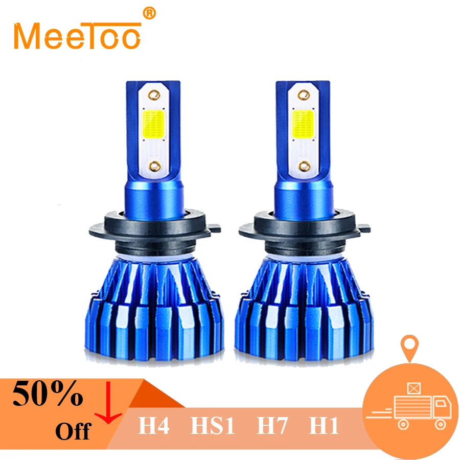 1 шт. светодиодный фонарь для мотоцикла H4 H7 H8 H1 H11 HS1 6500K 12 В 5000LM противотуманная