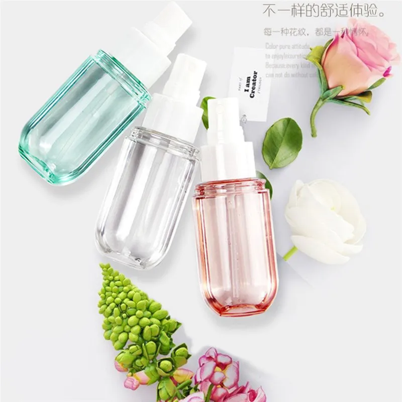 1 Pc 40ml Empty Spray Bottle Travel Plastic Perfume Atomizer Lotion Toner Remover Water Bottle Spray Cosmetic Bottle Makeup Tool