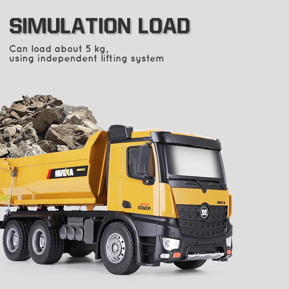 huina 114 rc седельный тягач caterpillar литья п