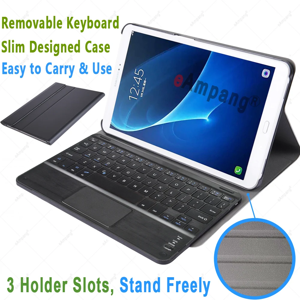 Чехол для Samsung Galaxy Tab A A6 10 1 5 2016 2018 2019 со съемной сенсорной клавиатурой и Bluetooth