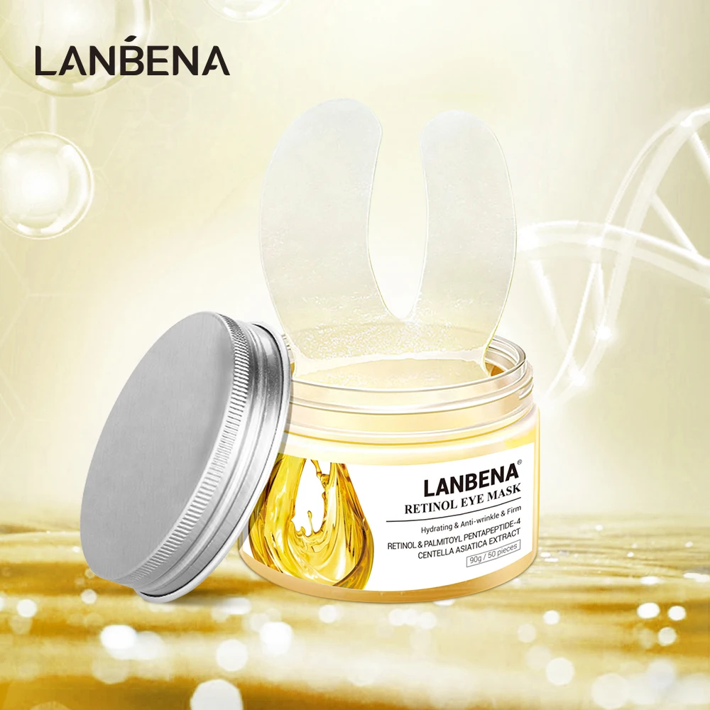 LANBENA патчи для глаз ретинол маска повязка на глаза уменьшает темные круги