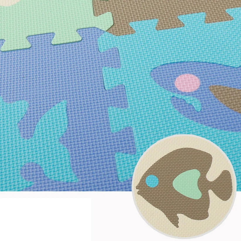 

EVA Foam Play Mat with Fence Baby Puzzle Jigsaw Floor Mats Thick Carpet Pad Toys For Kids Educational Toys Activity Pad