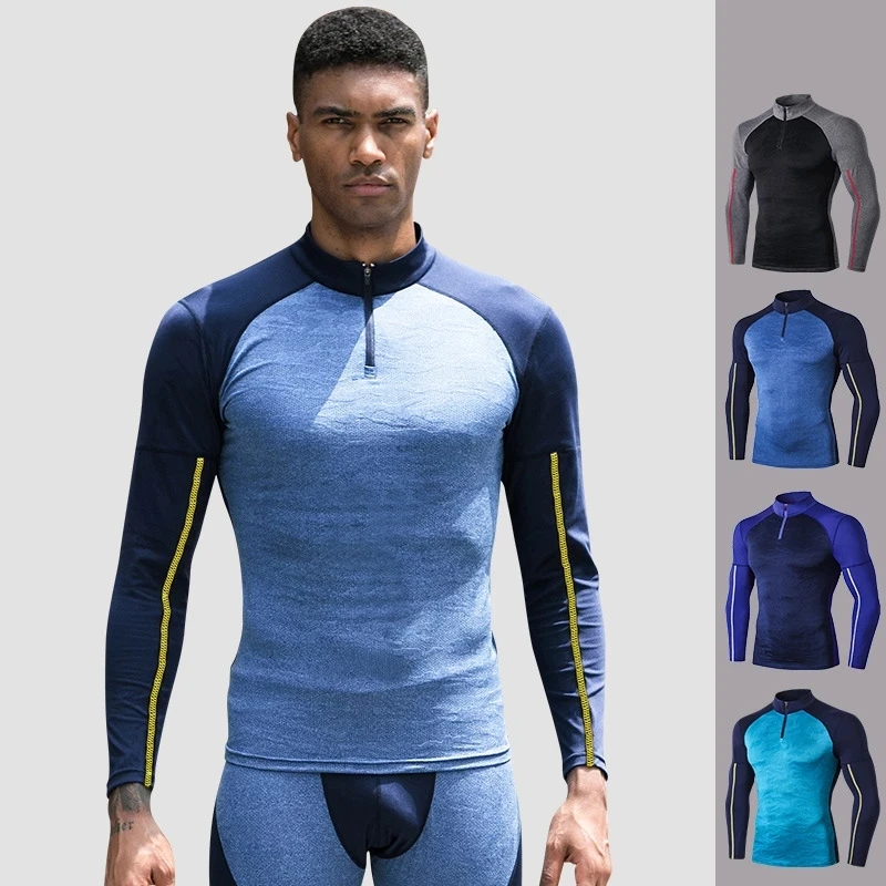 

Male Rashgurad Sports Jerseys Men Fitness Shirts Running T Shirts Thermal Underwear Gym Clothing Compression Sportswear Tops