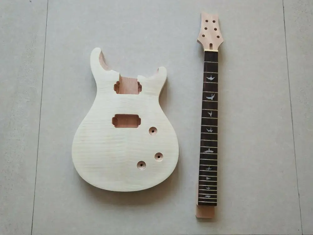 NEW 1 set unfinished guitar neck and body electric kit | Guitar