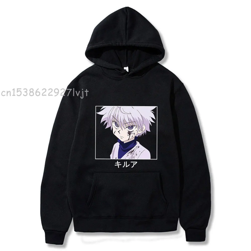 

2021 New Anime Hunter X Hunter Killua Leorio Kurapika Gon Hisoka Pullover Hoodie Streetswear Tops Fashion Hoodie Men