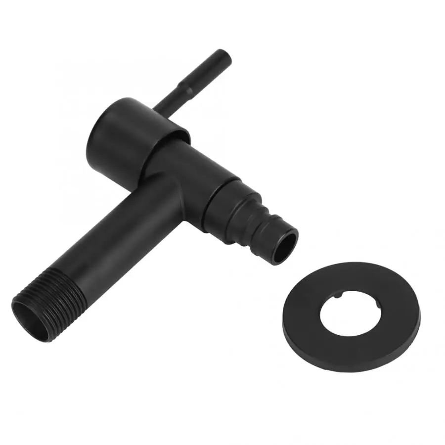 Смеситель для раковины бытовой кран из нержавеющей стали черный одиночный