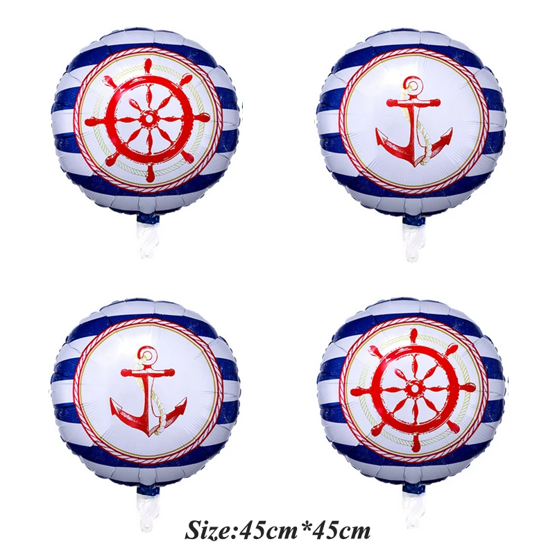 Набор фольгированных воздушных шаров большой пиратский корабль Череп 18 дюймов