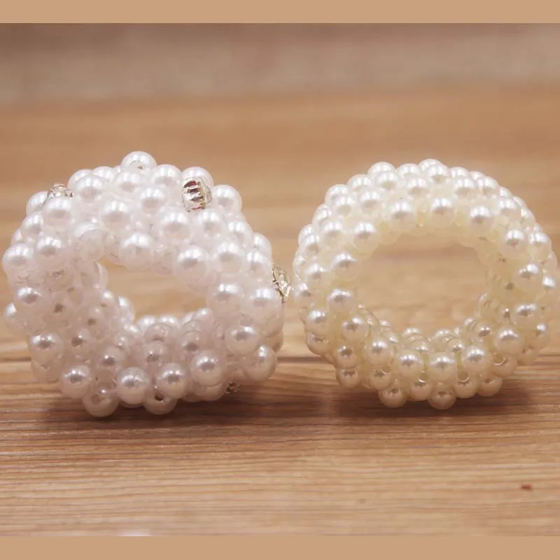 Новинка 2019 года женские эластичные резинки для волос с жемчугом держатель