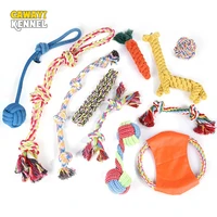 cawayi kennel puppy dog pet toy set cotton rope knot bite cleaning teeth toys for dogs zabawki dla psa juguete perro jouet chien