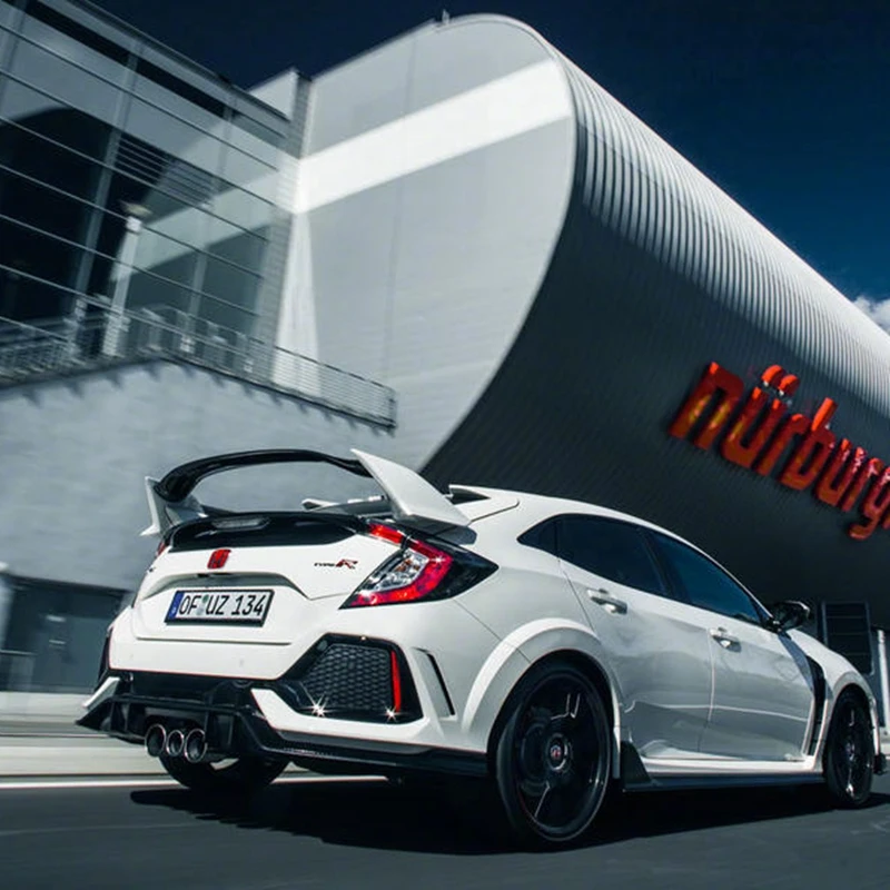 Неокрашенный спойлер для заднего багажника из АБС-пластика Type-R Honda Civic FK7