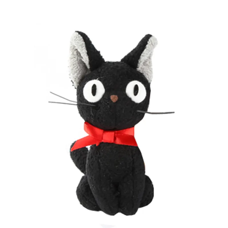 

Служба доставки Kiki, плюшевая игрушка Jiji в виде черной кошки, милые брелоки, мягкие животные, брелок для ключей для девочек, детские игрушки, м...