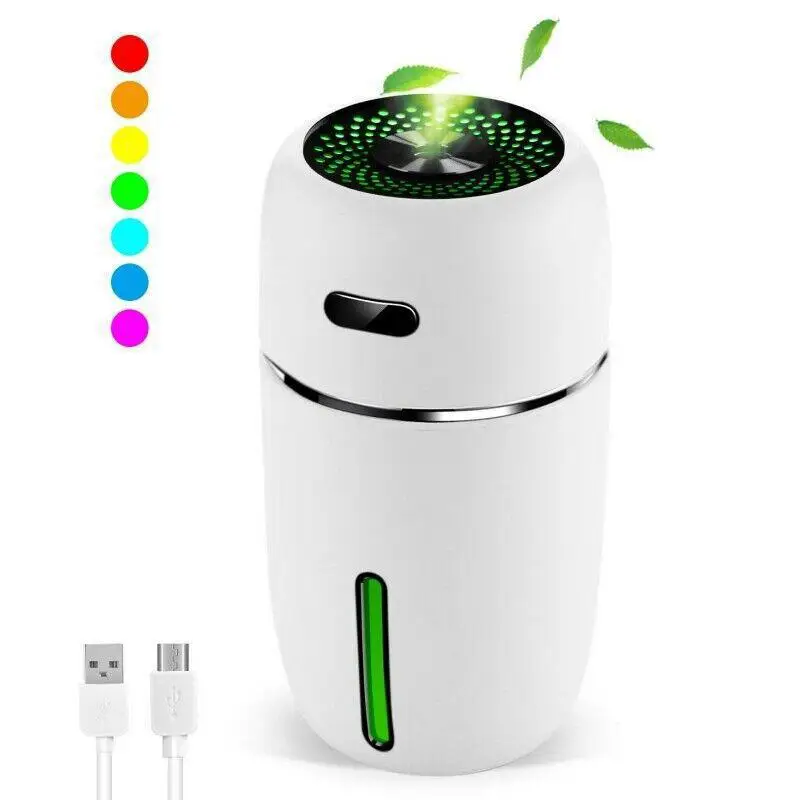 

White Dolphin Mini USB Air Humidifier Aroma Diffuser With Changing LED Air Vaporizer Car Essential Oil Aromatherapy Diffuser X19